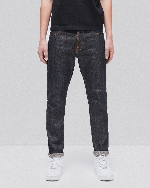 Men's Jeans with Stretch FabricNudie Steady Eddie II Regular Tapered Mens Jeans - Dry Selvage