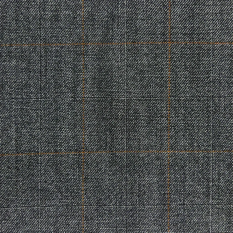 Westwood Hart Medium Grey Brown Sky Blue Windowpane Bamboo Suit