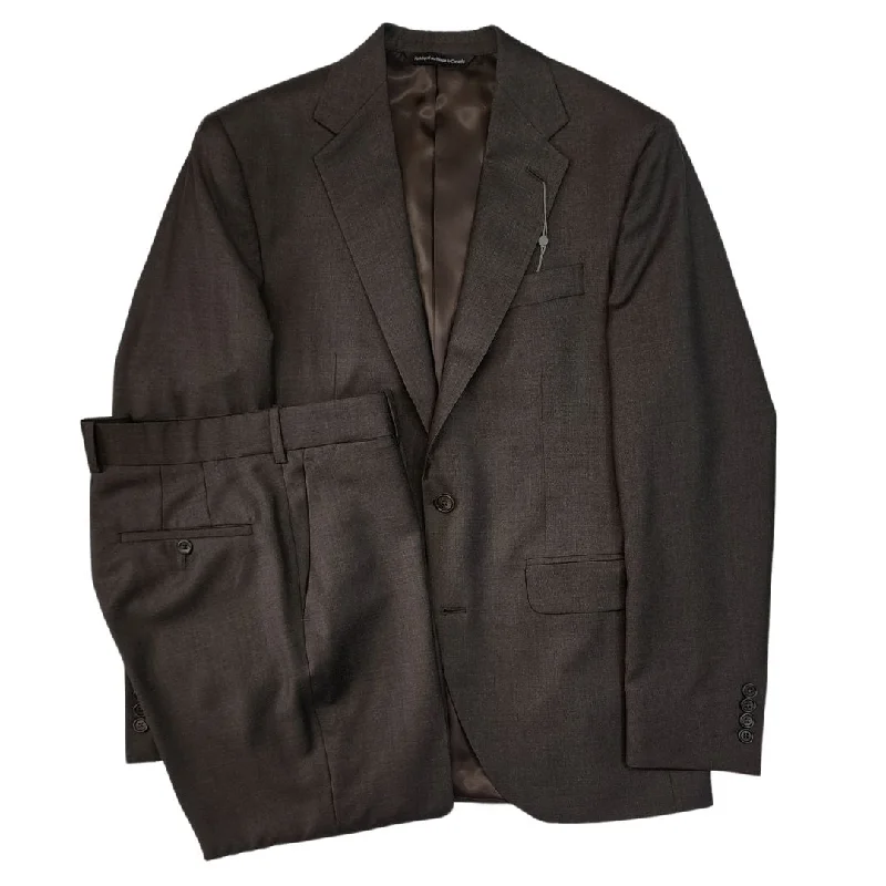 Chocolate Reda Melange Wool Suit