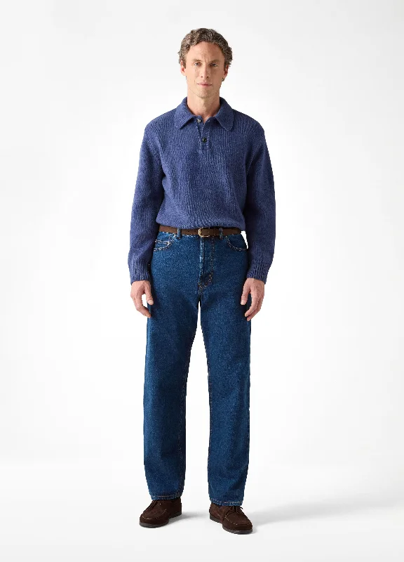 Men's Jeans with RipsArthuro Jeans - Washed Blue