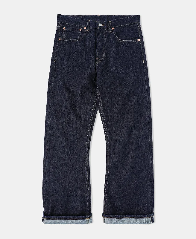 Men's Jeans with Pockets1980s Flared Selvedge Denim Jeans