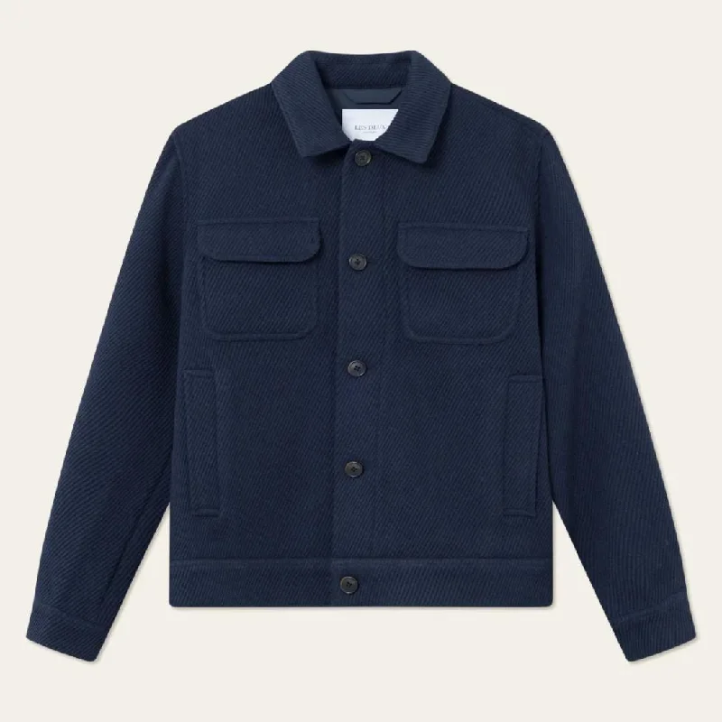 Dark Navy Nash Wool Hybrid Jacket