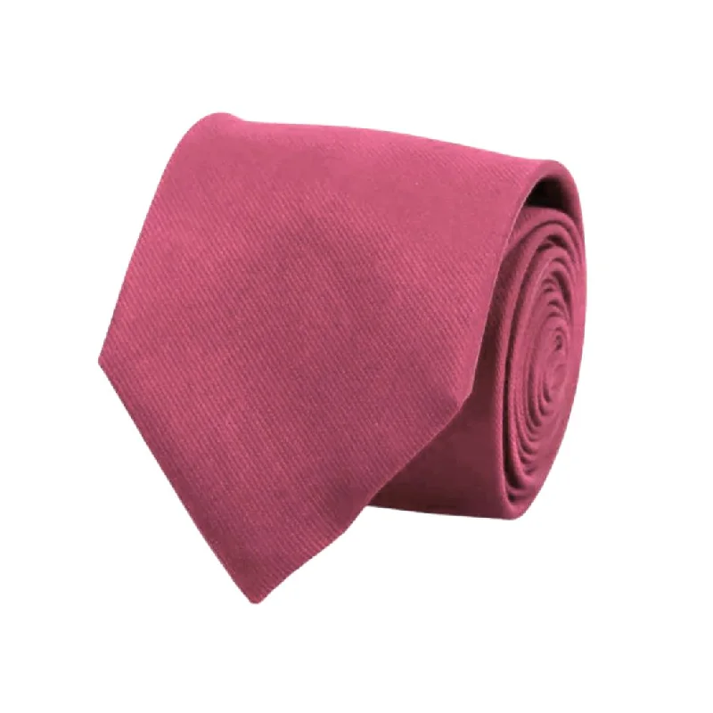 Berry Matte Silk Tie