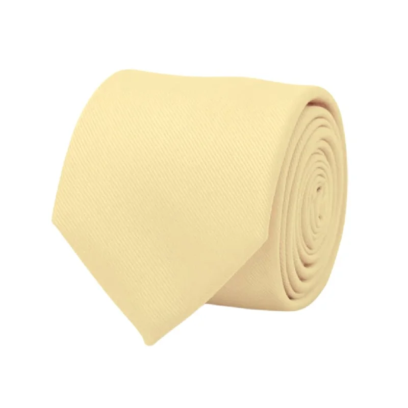 Soft Gold Matte Silk Tie