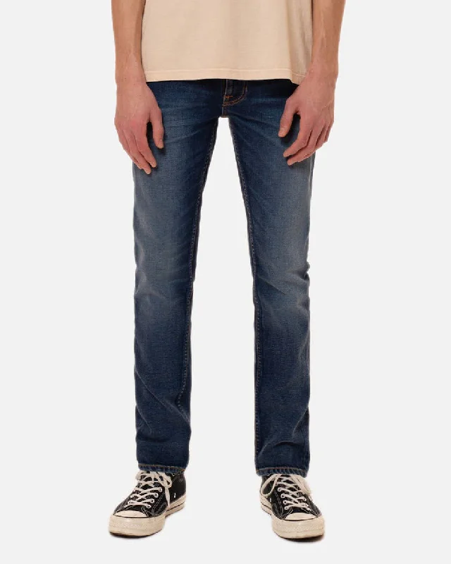 Fashionable Men's JeansNudie Lean Dean Slim Tapered Mens Jeans - Troubled Sea