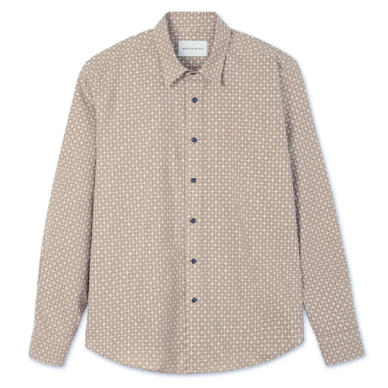 Camel Club Jacquard Cotton Shirt