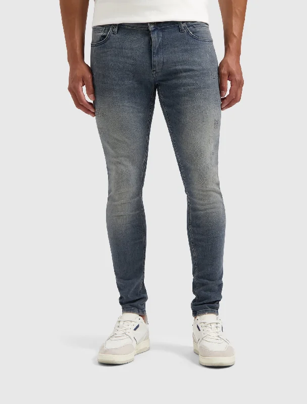 Sustainable Men's JeansThe Jone Skinny Fit Jeans | Denim Blue Grey