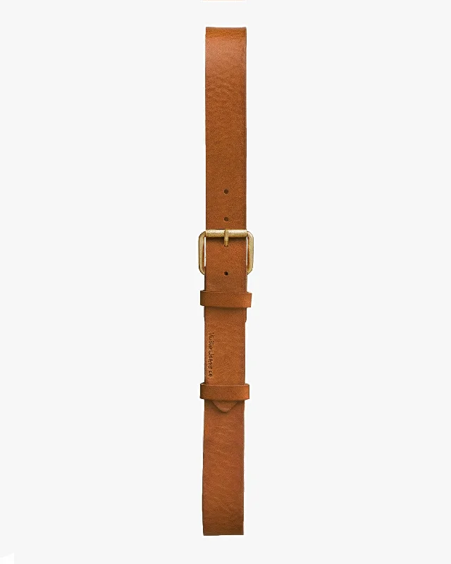 High-Quality Men's JeansNudie Jeans Pedersson Leather Belt - Toffee Brown