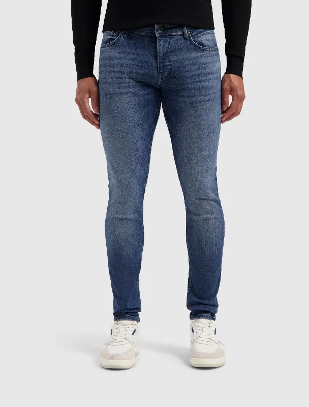 Men's Straight-Leg JeansThe Jone Skinny Fit Jeans | Denim Mid Blue