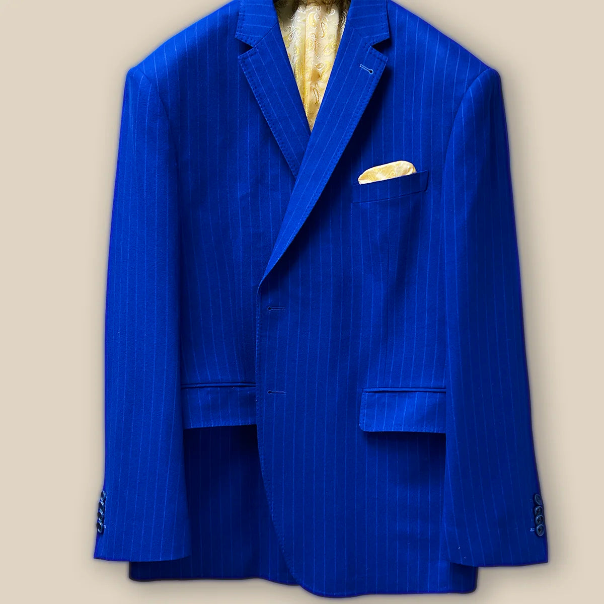 Westwood Hart Royal Blue Pinstripes Men's Suit