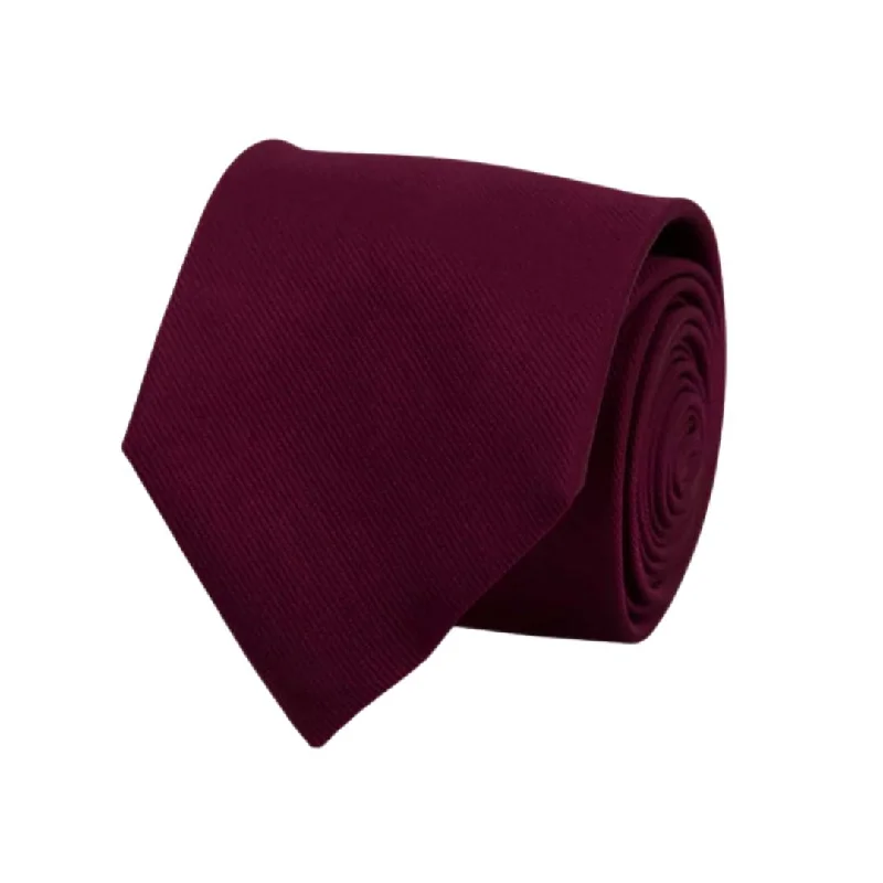 Bordeaux Matte Silk Tie