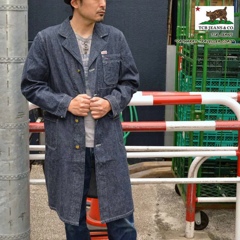 Wash and Wear Men's JeansTCB jeans "Cathartt Traveller Coat" 9oz Denim Coat