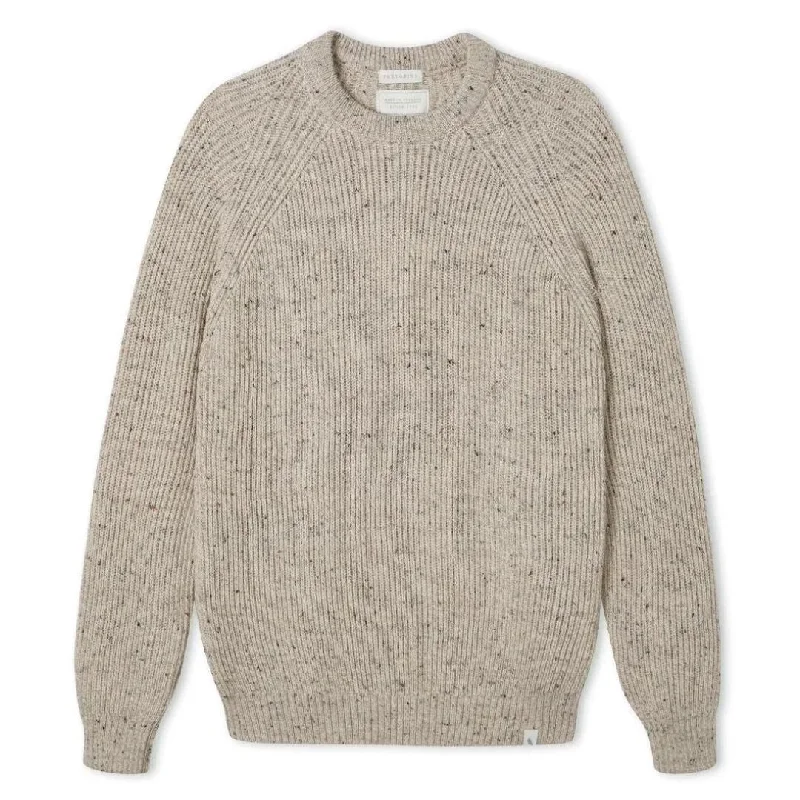 Oatmeal Ford Wool Crewneck Jumper