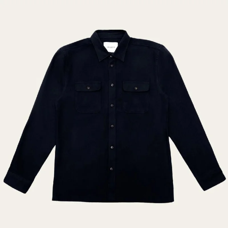 Dark Navy Joseph Cotton Flannel Overshirt