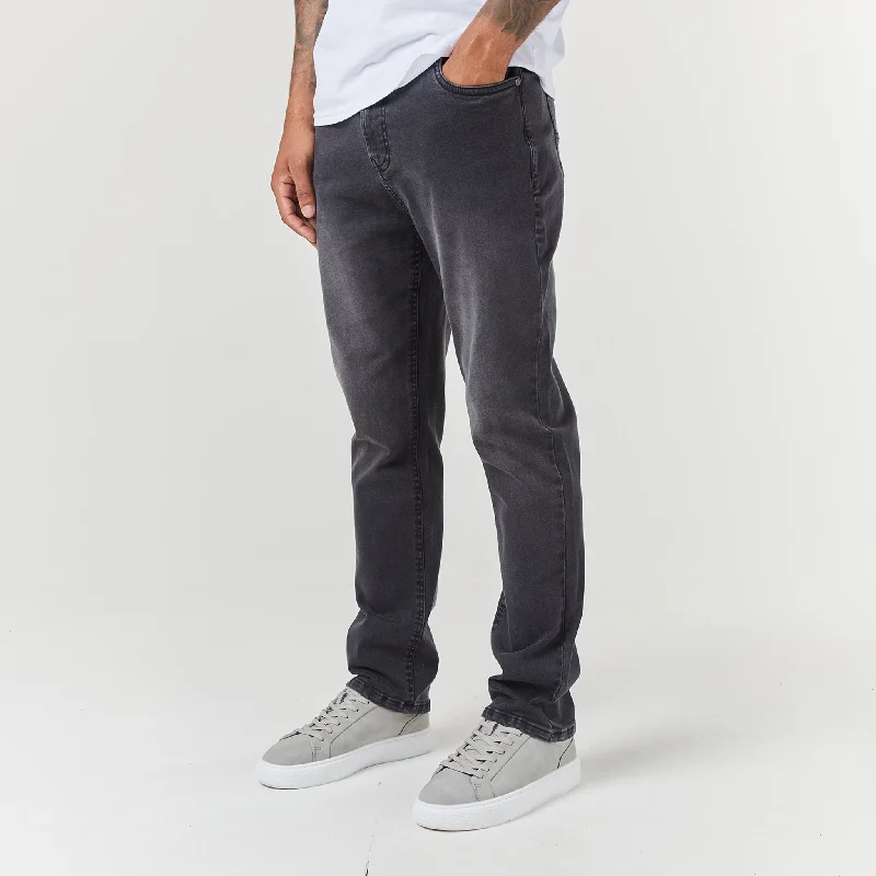 Unique Men's Jeans DesignsStraight Leg Denim Jean | Dark Grey Wash