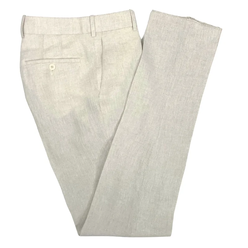 Light Sand Linen Trouser