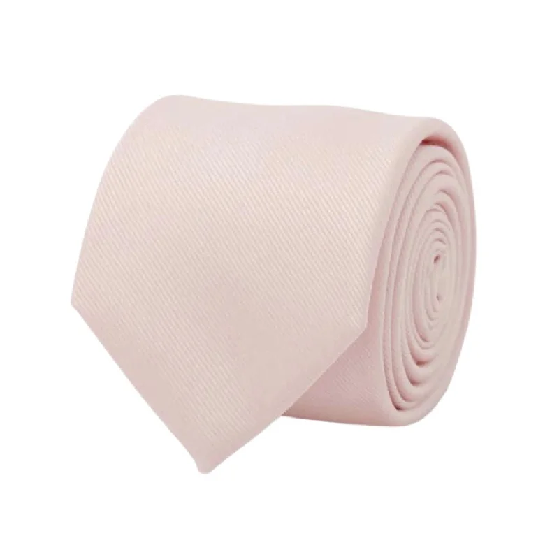 Blush Matte Silk Tie