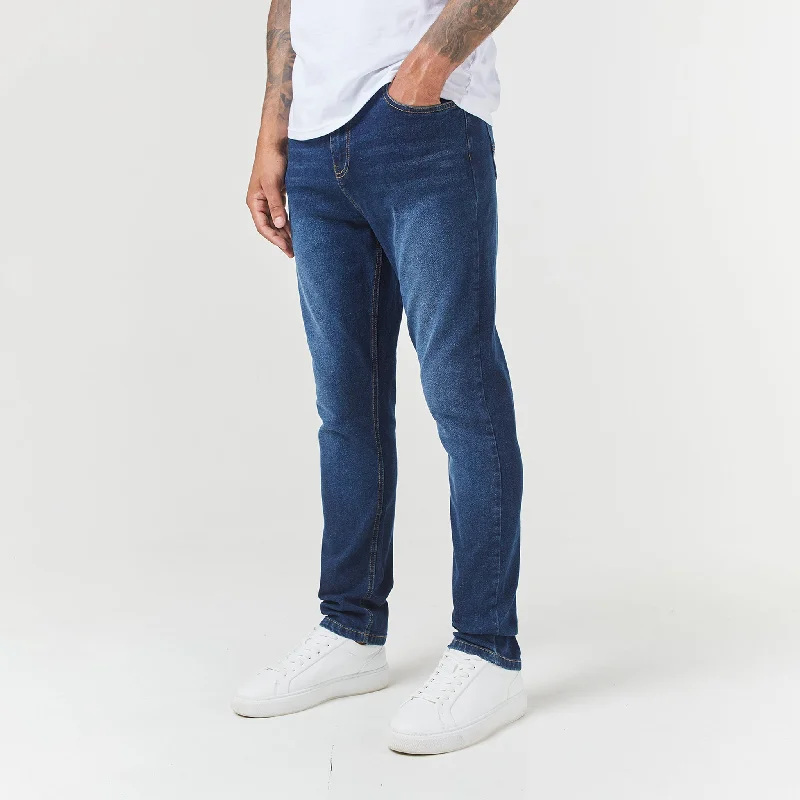 Inexpensive Rip and Tear Men's JeansRegular Fit Denim Jean | Sand Blue Wash