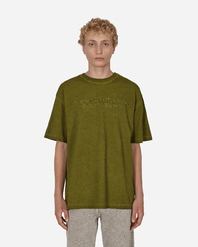 Men's Shirts with Asymmetrical HemlinesOverdye T-Shirt Green