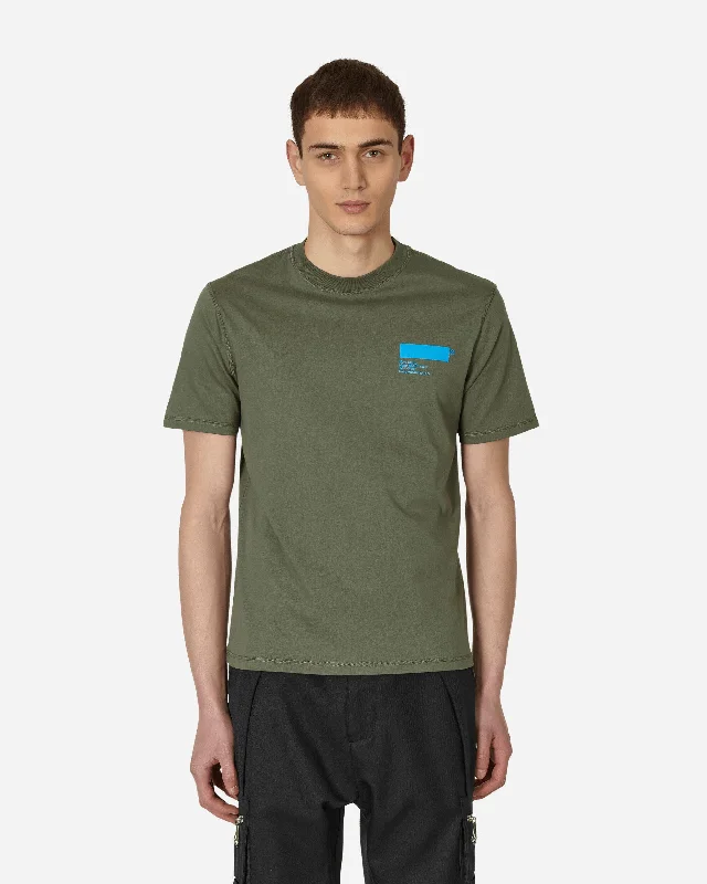 Warm Men's Fleece-Lined TopsStandardised T-Shirt Green