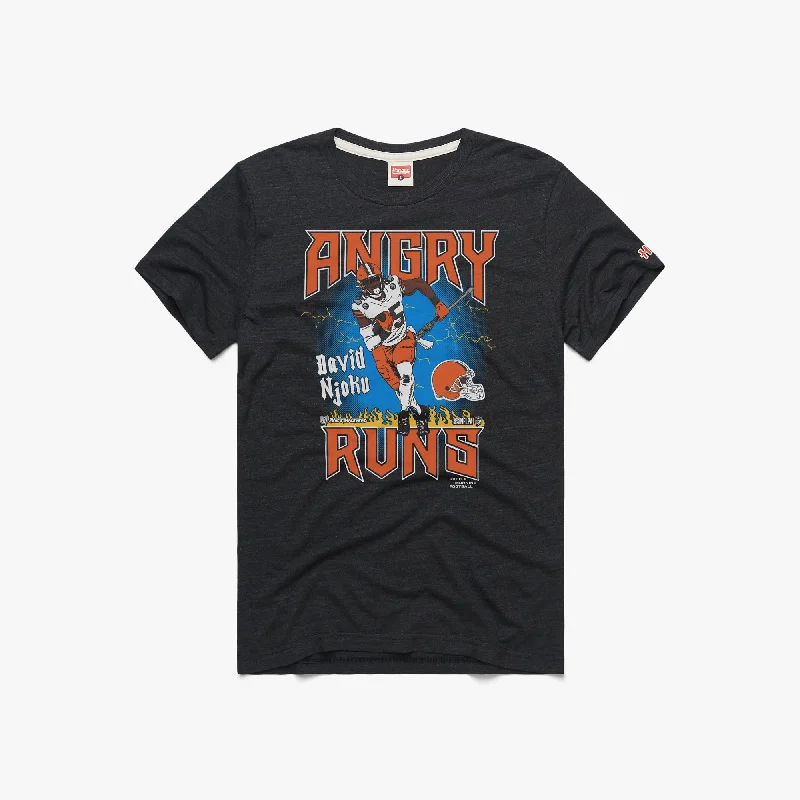 Men's Shirts with CollarsAngry Runs Browns David Njoku