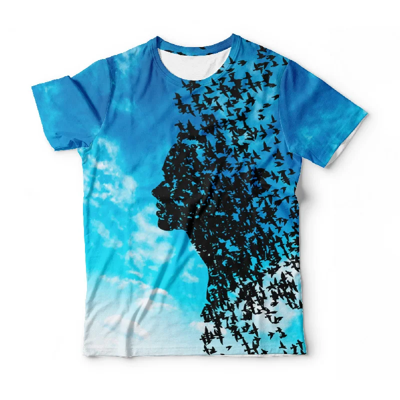 Men's Shirts with Adjustable HemlinesArtistic Soaring T-Shirt