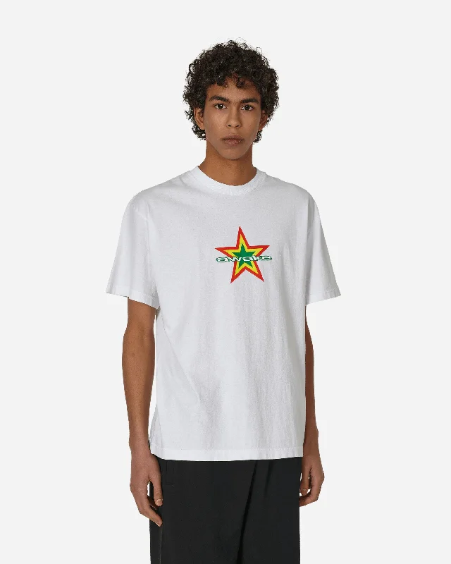 Men's Shirts with Adjustable CuffsStar Logo T-Shirt Whtie