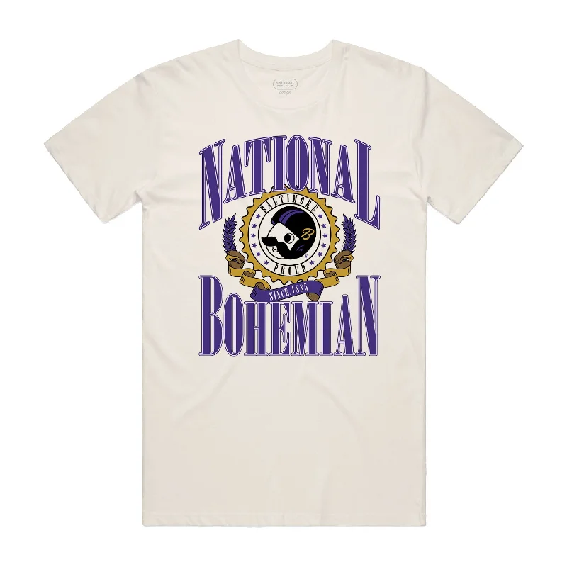 Men's Shirts with Raw-Edge HemlinesBALTIMORE FOOTBALL SEAL TEE