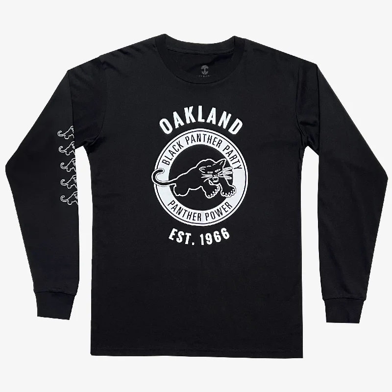 Men's Shirts with Tab CollarsBlack Panther Power LS Tee