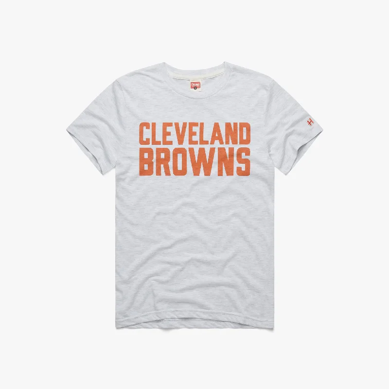 Men's Shirts with High NecksBlock Cleveland Browns