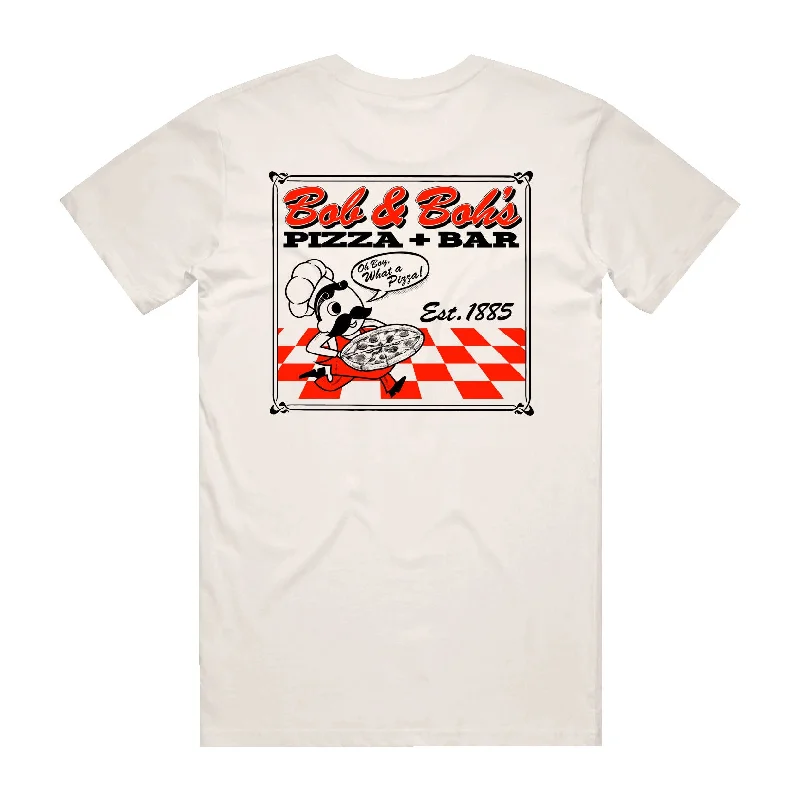 Men's Shirts with Abstract DesignsBOB'S & BOH'S PIZZA + BAR TEE