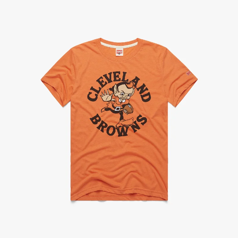 Men's Three-Quarter Sleeved TopsCleveland Browns Brownie Stiff Arm