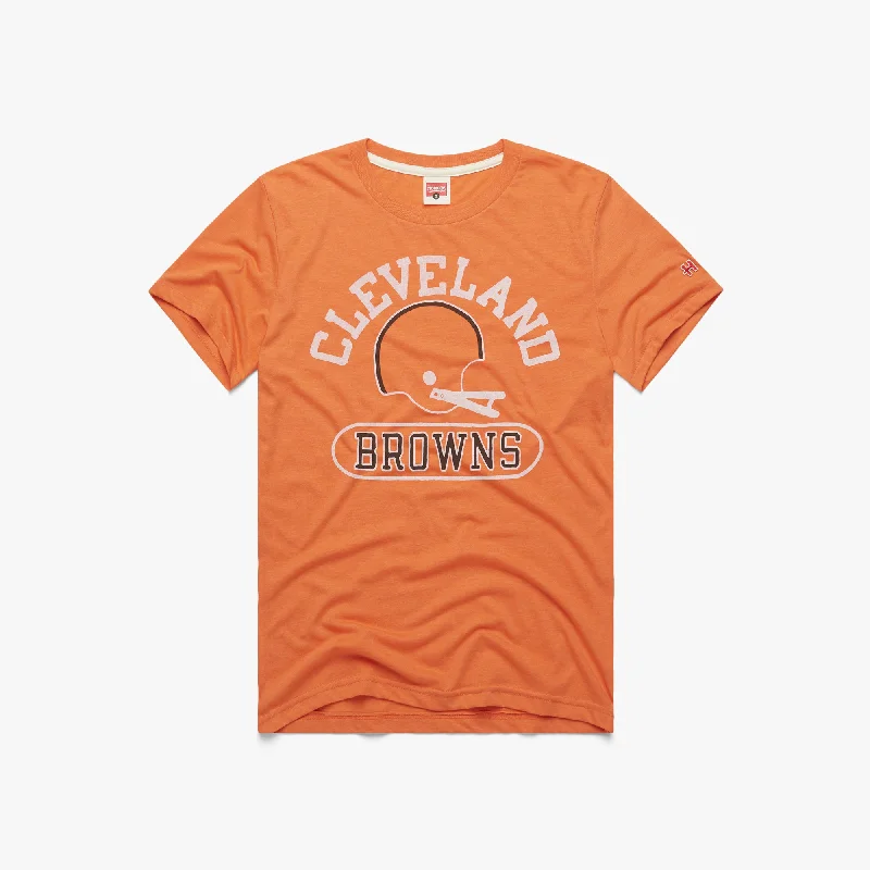 Men's Shirts with Snap ButtonsCleveland Browns Throwback Helmet