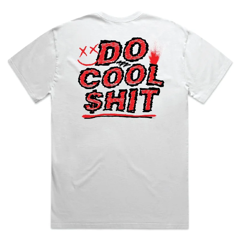 Men's Performance Shirts for SportsWhite Do Cool $hit Tee