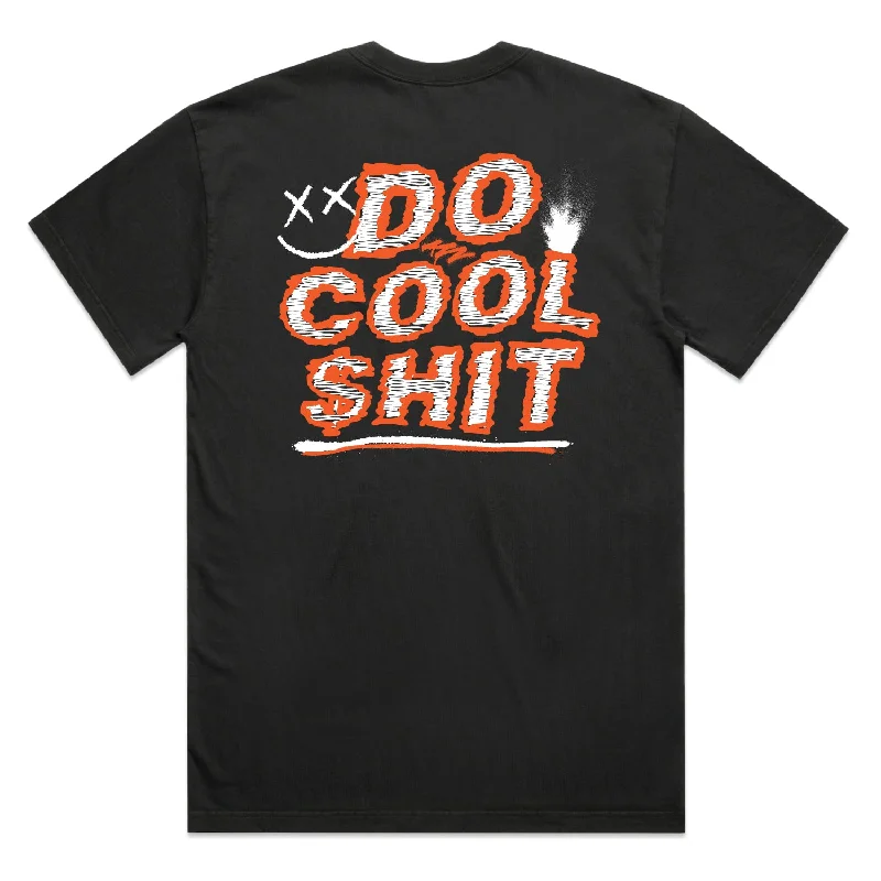 Men's Shirts with UV ProtectionBlack Do Cool $hit Tee