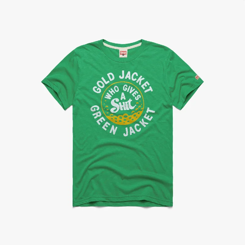 Comfortable Men's Polo ShirtsGold Jacket Green Jacket Who Gives A Shit