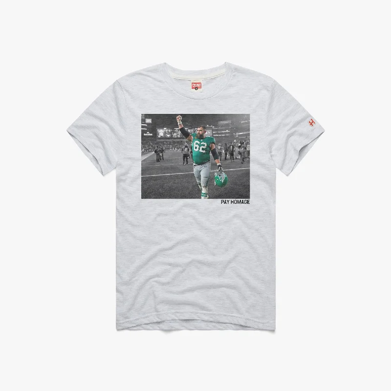 Men's Shirts with Appliquéd SleevesJason Kelce Pay Homage