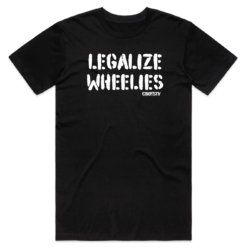 Men's Shirts with Geometric PatternsLegalize Wheelies Tee