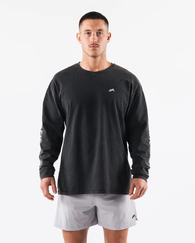 Men's Shirts with CollarsBreathe More LS Tee - Washed Black