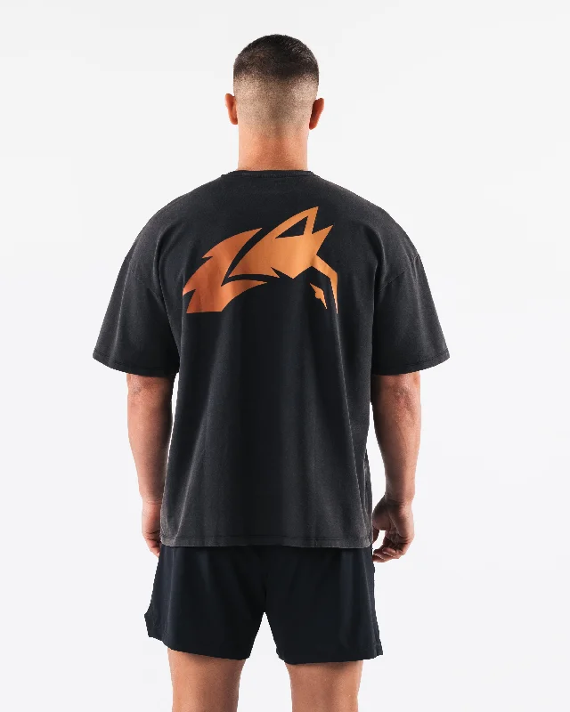 Men's Shirts for HuntingBreathe More Tee - Washed Black / Orange