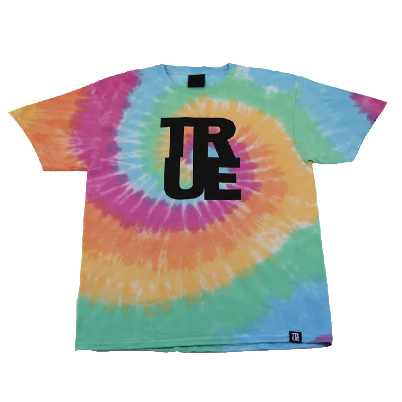 Men's Shirts with Contrast CollarsMens Logo Tie-Dye T-Shirt Pastel