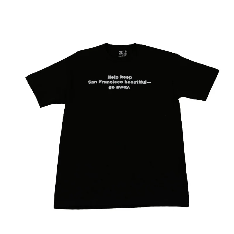 Men's Shirts with Hidden PocketsMens SFCA Go Away T-Shirt Black