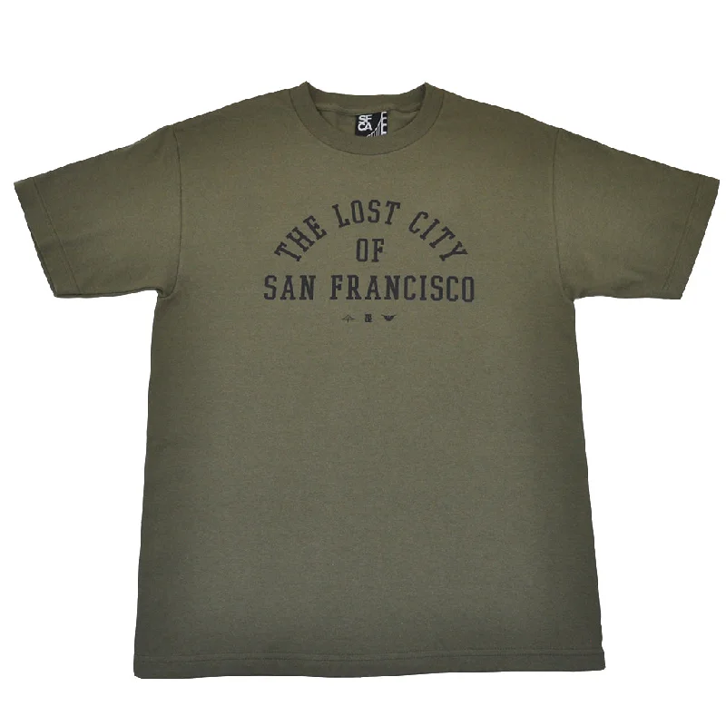 Men's Shirts with Belt AttachmentsMens SFCA Lost City T-Shirt Olive