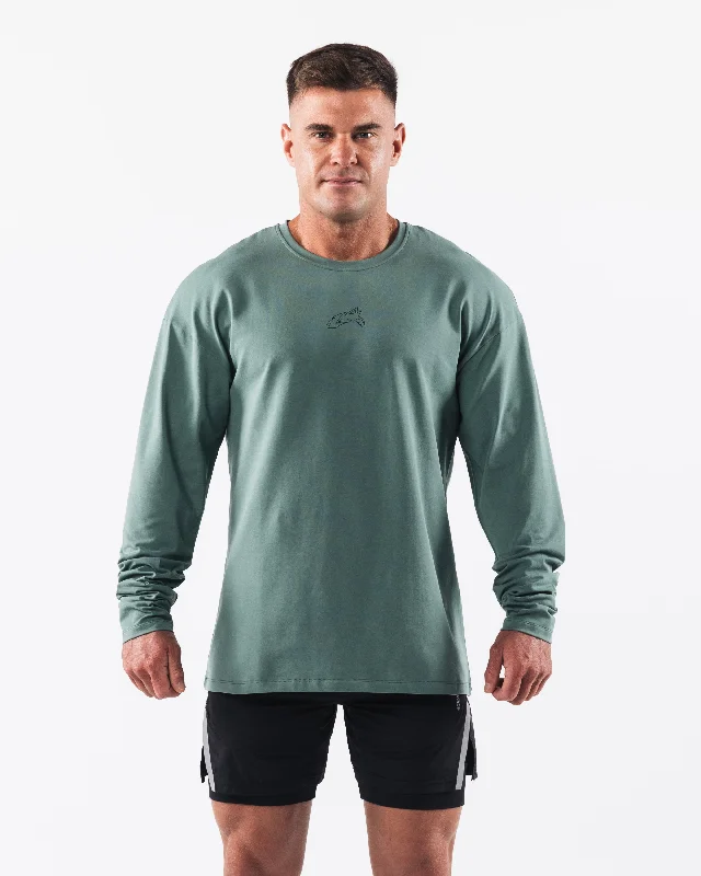 Men's Shirts with Snap ButtonsWolf Head LS Tee - Sage