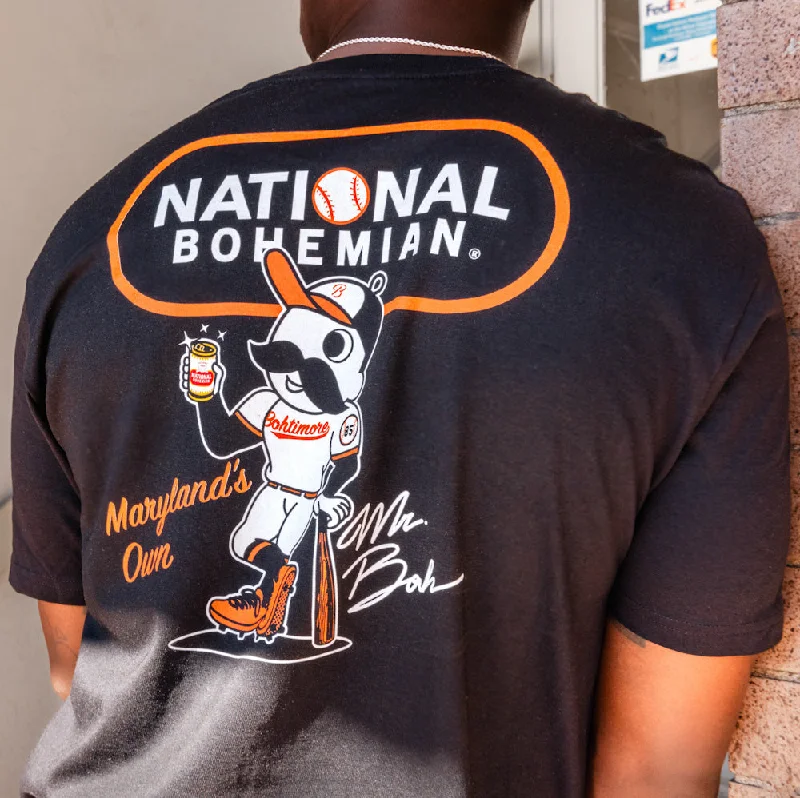 Men's Shirts with Graphic SleevesMR. BOH BASEBALL TEE