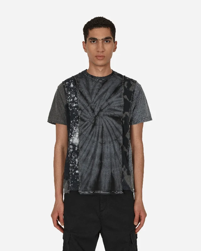 Men's Shirts with Abstract Designs5 Cuts T-Shirt Black