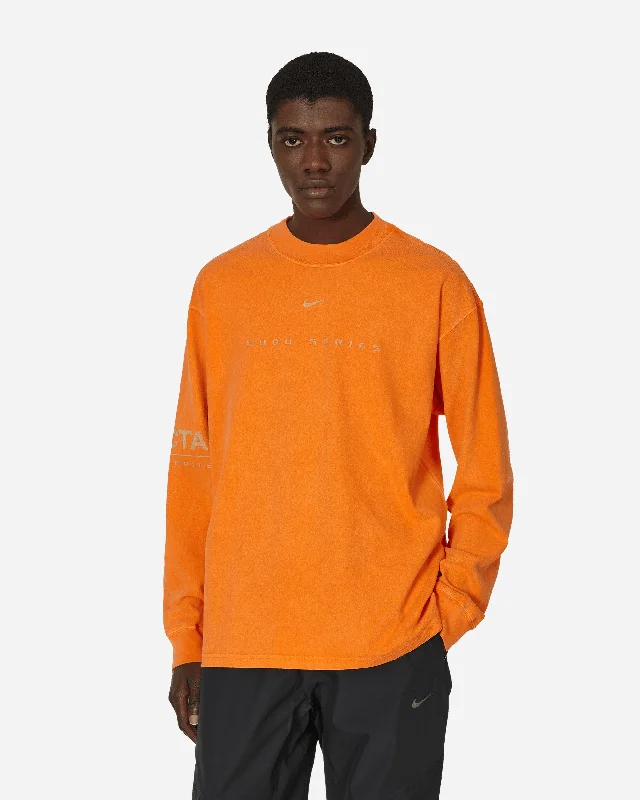 Solid-Colored Men's ShirtsNOCTA 8K Peaks Longsleeve T-Shirt Orange Horizon