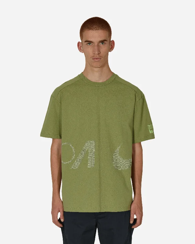 Men's Shirts with Contrast CollarsISPA T-Shirt Alligator / Ghost Green / Light Silver