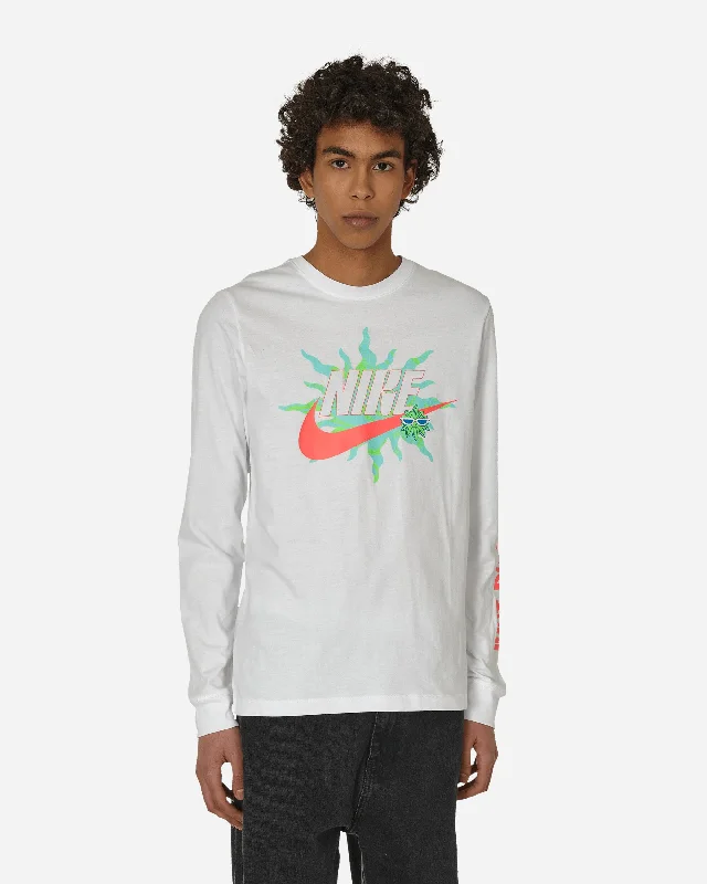 Men's Shirts with Snap ButtonsSpring Swoosh Longsleeve T-Shirt White