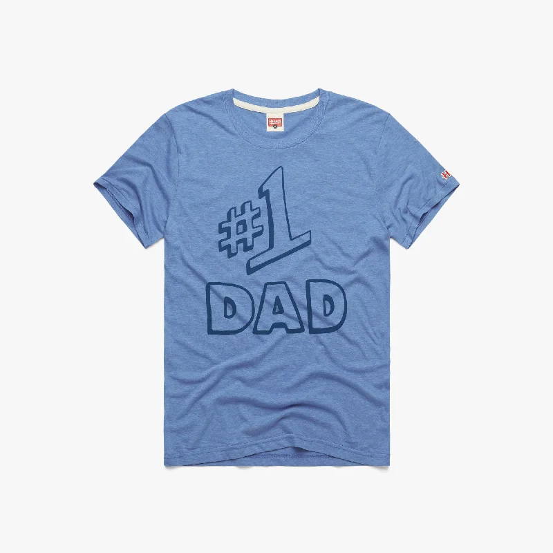 Men's Shirts with Roll-Up SleevesNumber One Dad